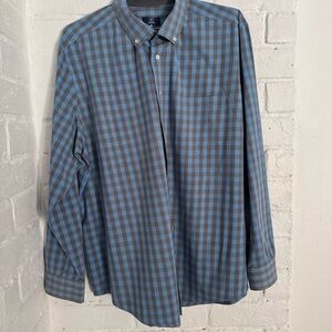 George Men’s Long Sleeve Button-Down Shirt – 2XL $10